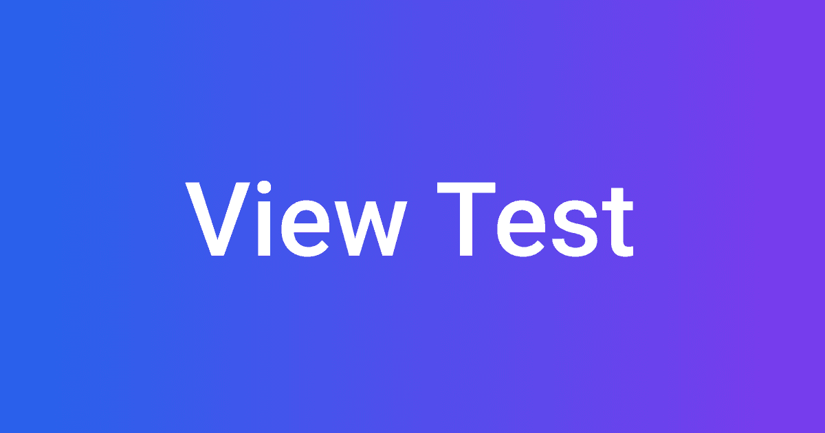View Test